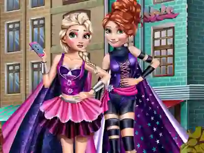 Jwèt Superhero Spring Princess Dress Up sou entènèt