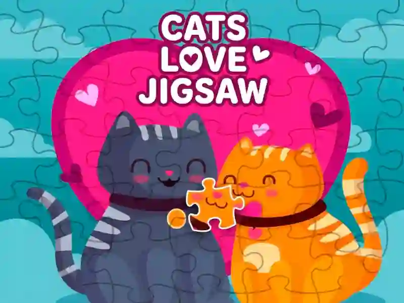 Jwèt Cats love jigsaw sou entènèt