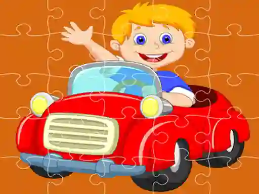 Jwèt Pedal Cars Jigsaw sou entènèt