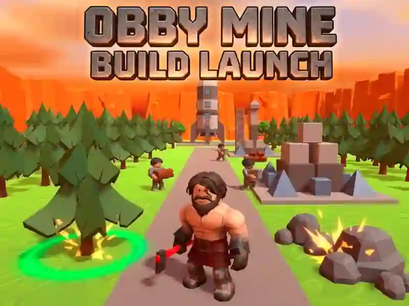 Jwèt Obby Mine Build Launch sou entènèt