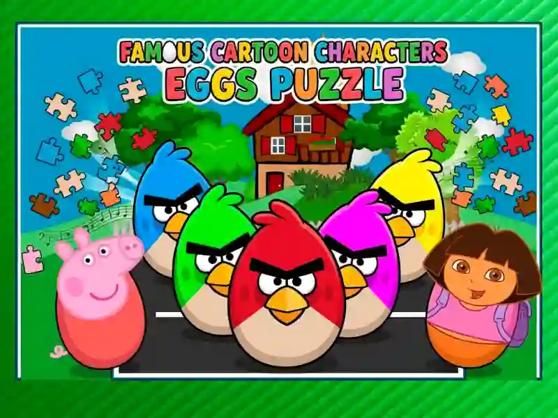 Jwèt Famous Cartoon Characters Eggs sou entènèt