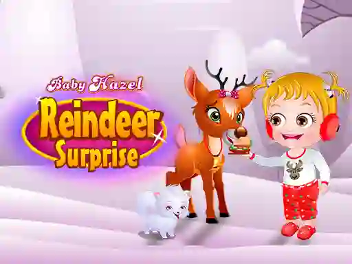 Jwèt Baby Hazel. Reindeer surprise sou entènèt