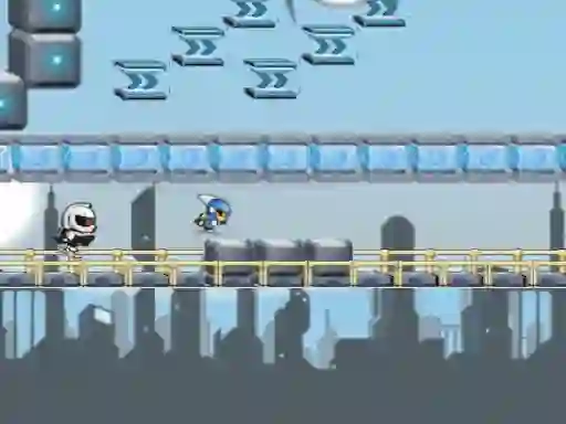 Jwèt Gravity Guy HTML5 sou entènèt