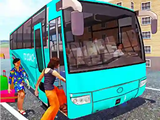 Jwèt Off Road bus Transport Driver: Tourist Coach Sim sou entènèt