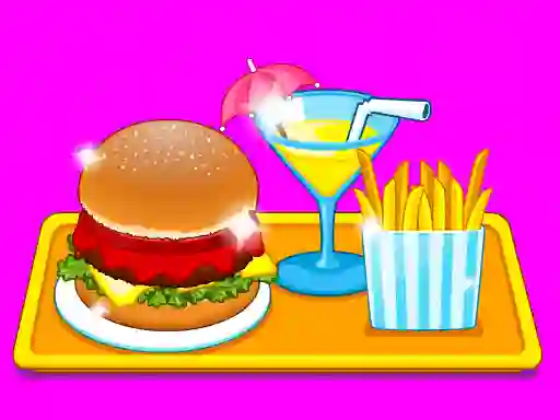 Jwèt Burger Shop Fast Food sou entènèt