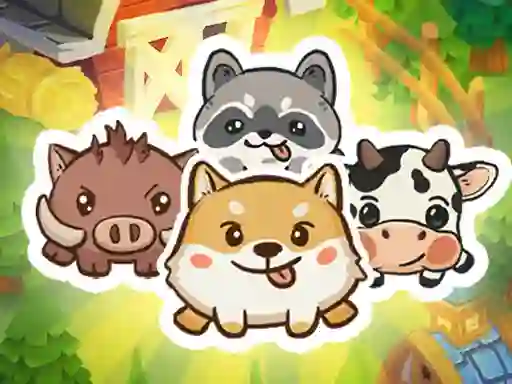 Jwèt Animal Sort Cute Game Puzzle sou entènèt