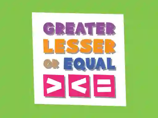 Jwèt Greater Lesser Or Equal sou entènèt
