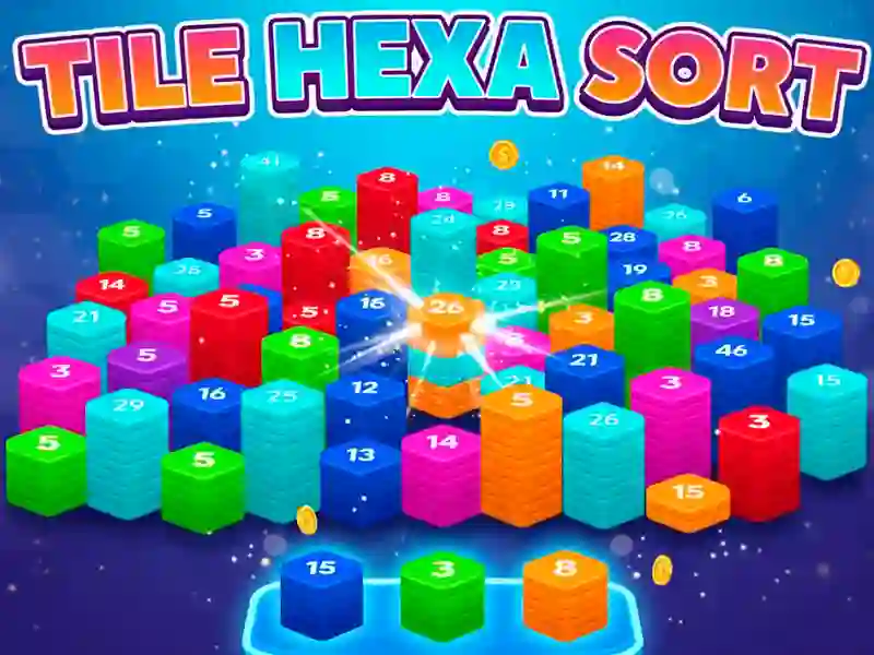 Jwèt Tile Hexa Sort sou entènèt