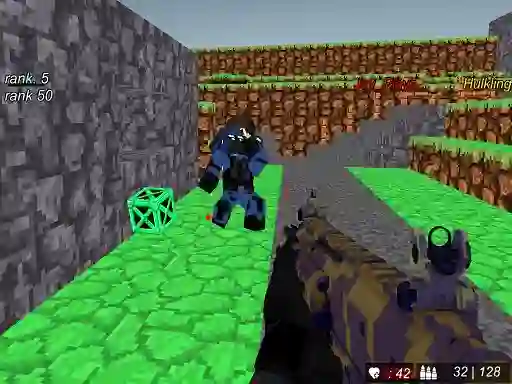 Jwèt Blocky Wars Advanced Combat Swat Multiplayer sou entènèt
