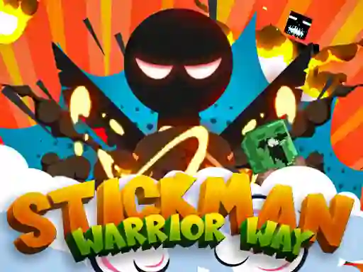 Jwèt Stickman Warrior Way sou entènèt