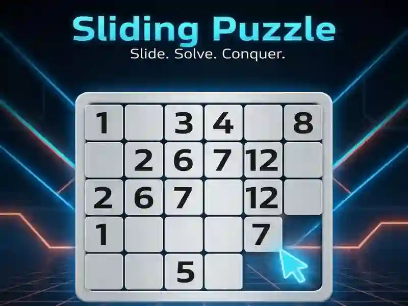 Jwèt Sliding Puzzle sou entènèt