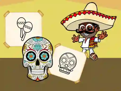 Jwèt Crazy Mexican Coloring sou entènèt