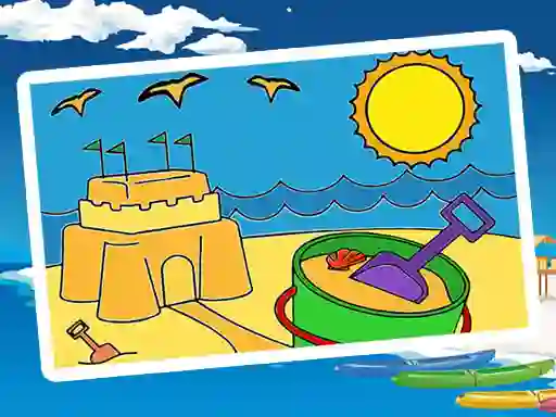 Jwèt Summer Coloring Pages sou entènèt