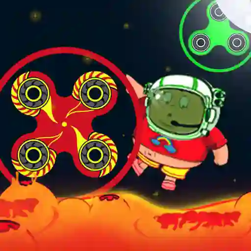 Jwèt Spinner Astro the Floor is Lava sou entènèt