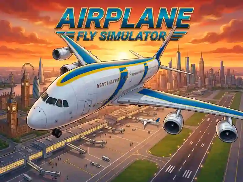 Jwèt Airplane Fly Simulator sou entènèt