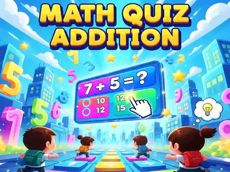 Jwèt Math Quiz Addition sou entènèt