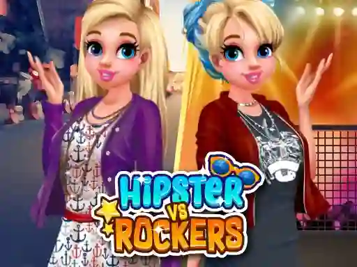 Jwèt Hipsters vs Rockers sou entènèt