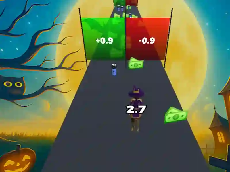 Jwèt Crazy Runner Witch Halloween sou entènèt