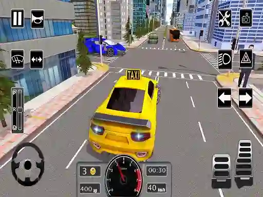 Jwèt Modern City Taxi Car Simulator sou entènèt