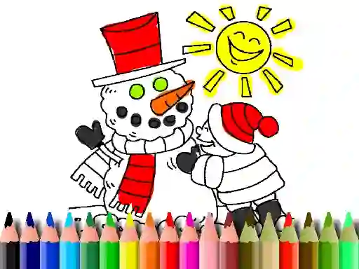 Jwèt Back To School: Winter Time Coloring sou entènèt