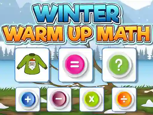 Jwèt Winter Warm Up Math sou entènèt