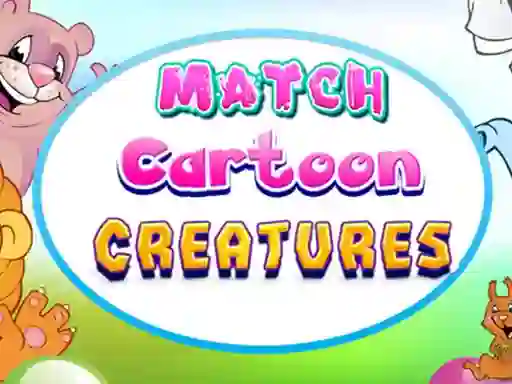 Jwèt Match Cartoon Creatures sou entènèt