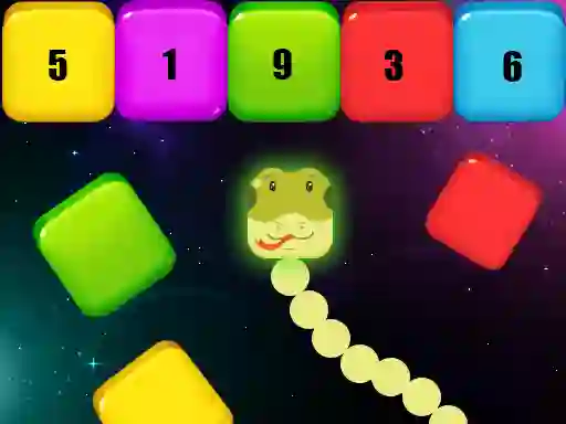 Jwèt Snake Blocks and Numbers sou entènèt