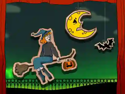 Jwèt Halloween Witch Fly sou entènèt