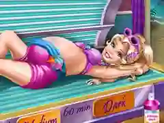 Jwèt Pregnant Princess Tanning Solarium sou entènèt