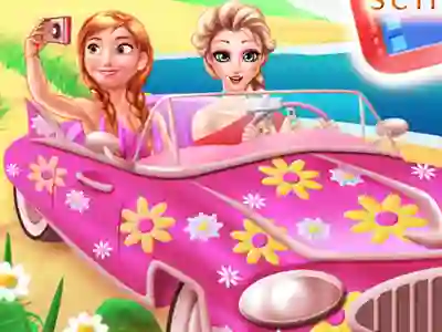 Jwèt Princesses Road Trip Fun sou entènèt