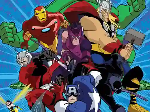 Jwèt Avengers Coloring sou entènèt