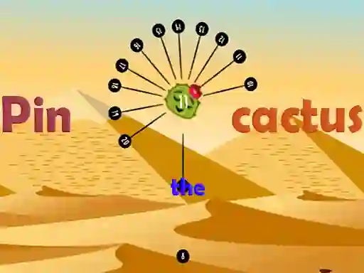 Jwèt Pin the cactus sou entènèt