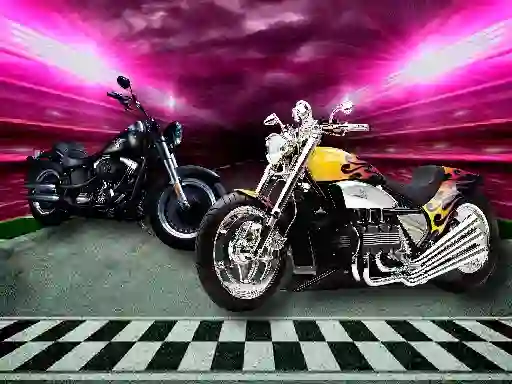 Jwèt Motorbike Puzzle Challenge sou entènèt