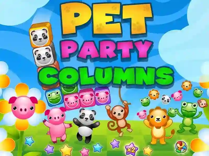 Jwèt Pet Party Columns sou entènèt