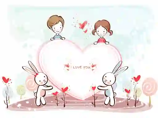 Jwèt Valentine Young Love sou entènèt
