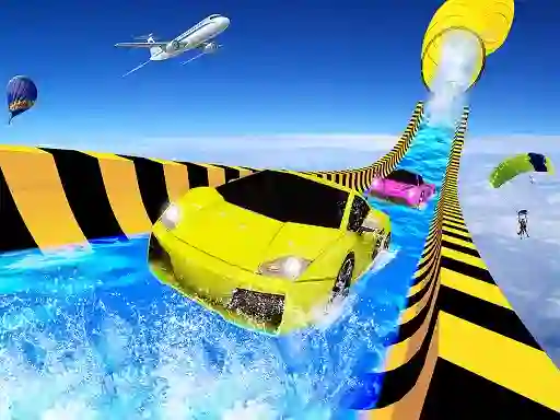Jwèt Water Slide Car Racing Adventure 2020 sou entènèt