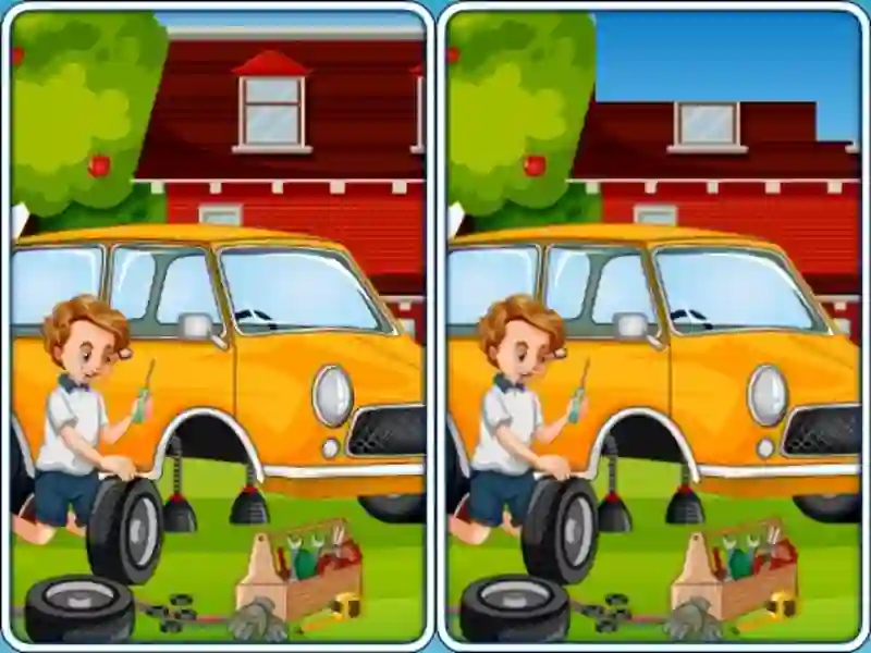 Jwèt Car Garage Differences sou entènèt