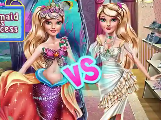 Jwèt Ellie Mermaid vs Princess sou entènèt