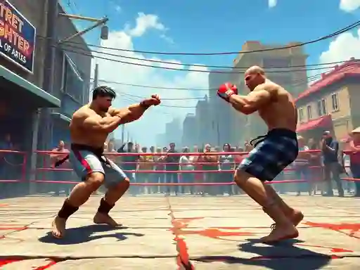 Jwèt Real Street Fighter 3D sou entènèt