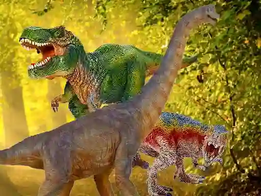 Jwèt World Of Dinosaurs Jigsaw sou entènèt