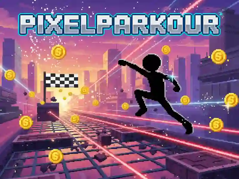 Jwèt Pixel Parkour sou entènèt