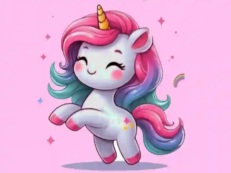 Jwèt Unicorn Coloring Challenge sou entènèt