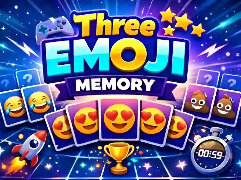 Jwèt Three Emoji Memory sou entènèt
