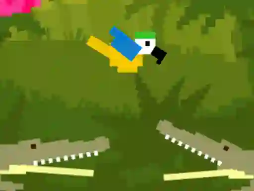 Jwèt Blocky Bird sou entènèt