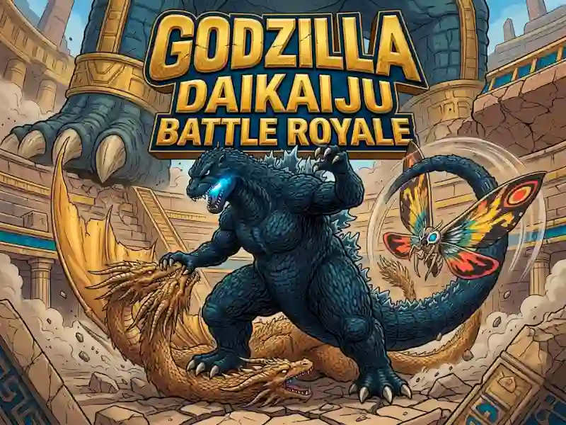 Jwèt Godzilla Daikaiju Battle Royale sou entènèt