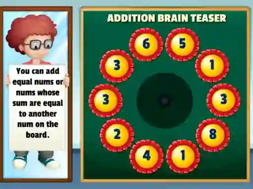 Jwèt Addition brain teaser sou entènèt