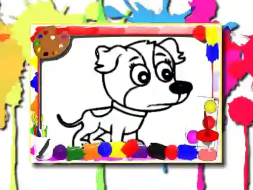 Jwèt Dogs Coloring Book sou entènèt