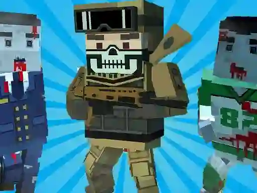 Jwèt Blocky Shooting Arena 3D Pixel sou entènèt