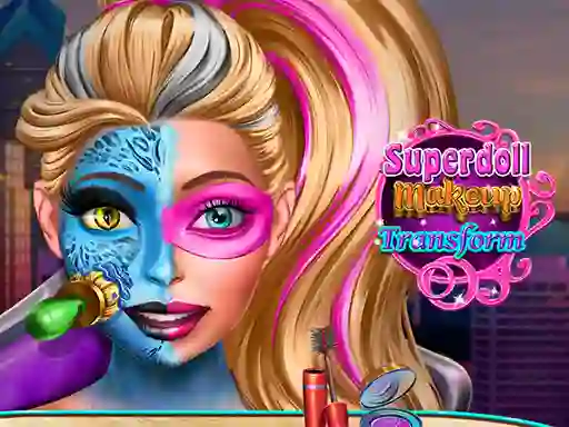 Jwèt Super Doll Makeup Transform sou entènèt
