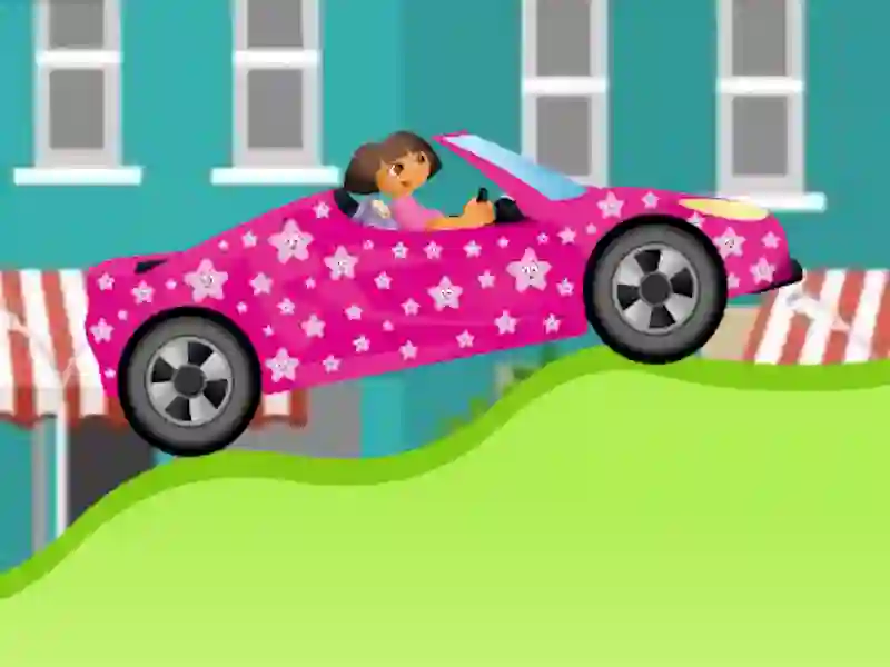 Jwèt Dora Car Racing sou entènèt